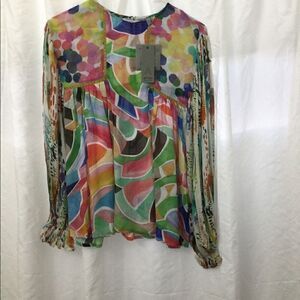 NWT Blank London SP multicolor top Anthropologie